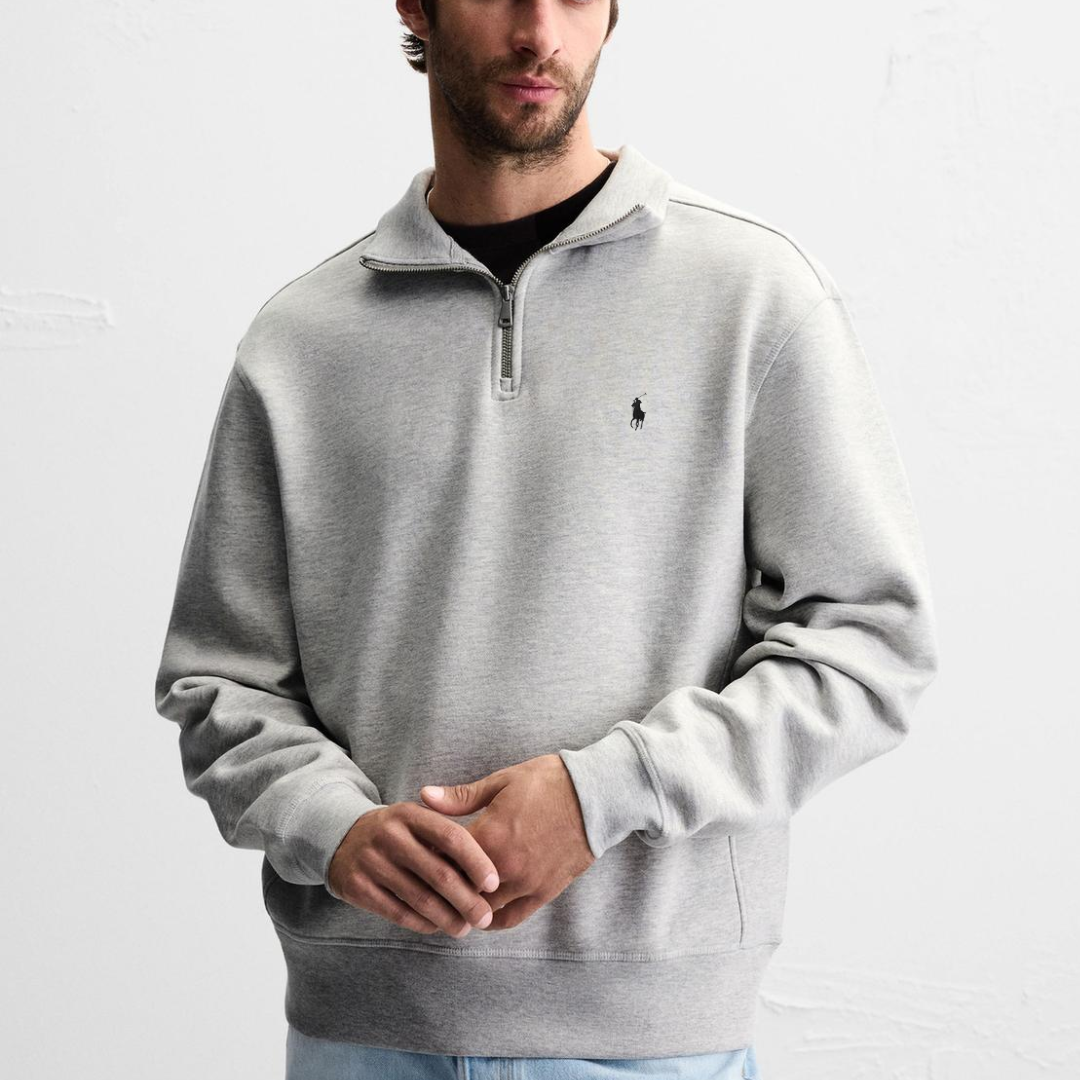 R&L™  BASIC QUARTER-ZIP GREY