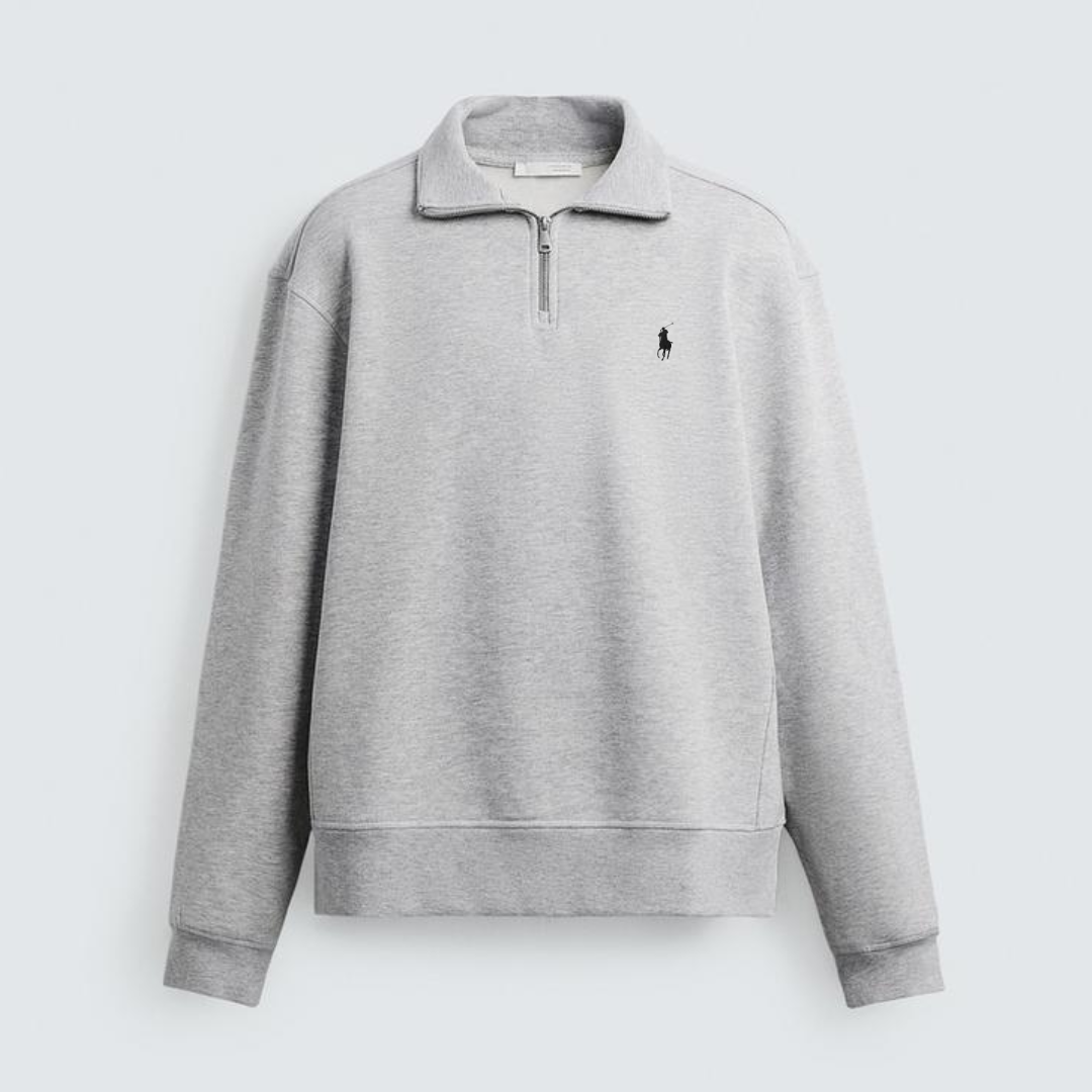 R&L™  BASIC QUARTER-ZIP GREY