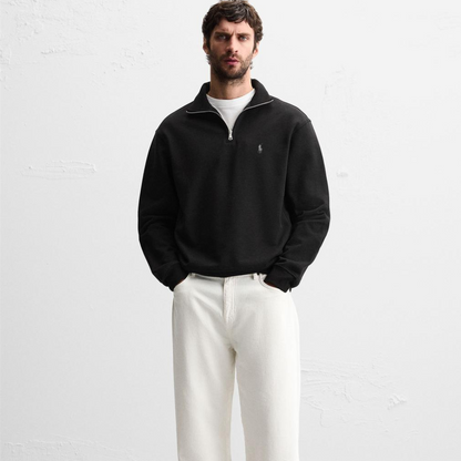 R&L™  BASIC QUARTER-ZIP BLACK