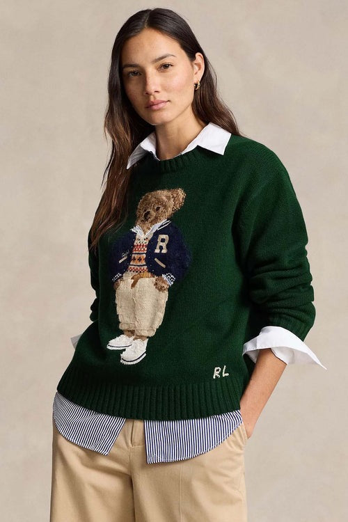 RL sweater | Polo Bear Green