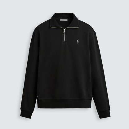 R&L™  BASIC QUARTER-ZIP BLACK